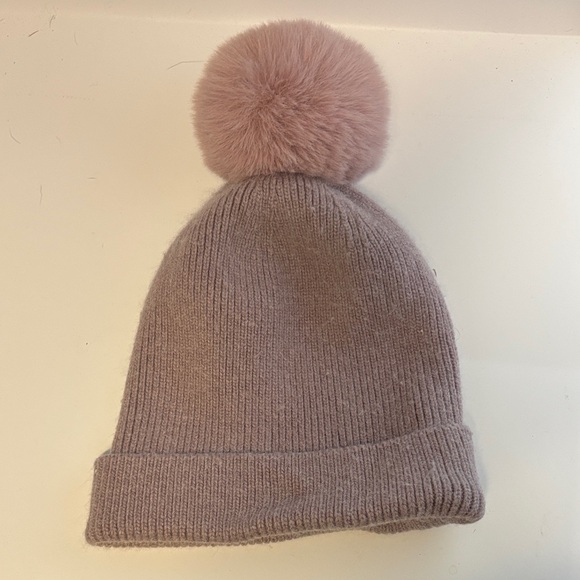 Norla Mauve Pom-Pom Beanie - Picture 3 of 4